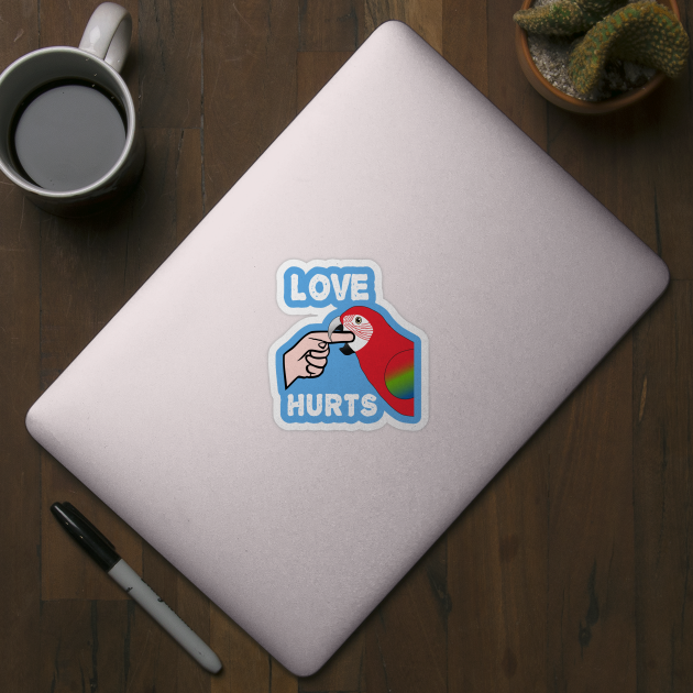 Love Hurts Greenwing Macaw Parrot Biting by Einstein Parrot